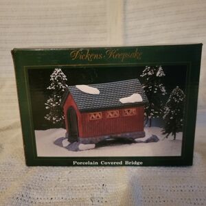 Dickens Keepsake Porcelain Covered Bridge